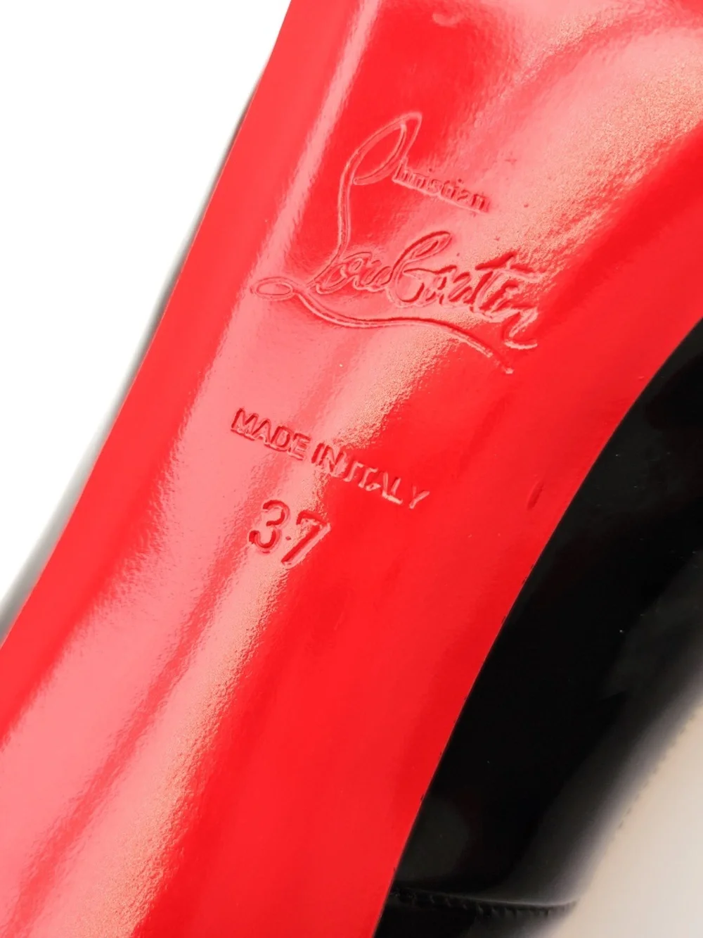 Christian Louboutin Very Prive 120 Black Patent Leather Pumps EU 37